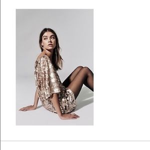 Free People sequin mini dress Large